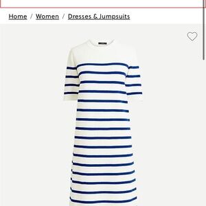 J.Crew Short-Sleeve Margot Sweater Dress in Stripe Sz XS